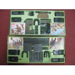 Two OO/HO Airfix Sets, pontoon bridge, assault set and coastal defence assault set, contents