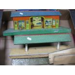 A Hornby 'O' Gauge Pre-War No 1 Station, Plus Ramps, also island platform 'Trent' etc, condition,