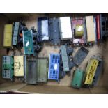 A Quantity of Hornby 'O' Gauge Rolling Stock, Unboxed, includes ORE wagons, milk traffic container