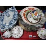 Royal Doulton Plates, Banff National Park, Royal Doulton 'Belmont' plates, tureen etc:- One Tray