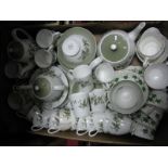 Adderley 'Arcadia' Tea and Coffee Ware, of approximately sixty two pieces, Colclough Ivy tea