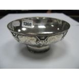 An Arts & Crafts Style Hallmarked Silver Dish, F & H Ltd, Chester 1929, of planished finish detailed