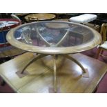 A 1960's G Plan Astro Spider Coffee Table, designed by Victor Williams, 90cm diameter.