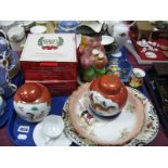 A Pair of Chinese Ginger Jars, Avon ware, toby jug, Wedgwood Jasper ware, cup, saucer etc:- One