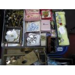 A Mixed Lot of Assorted Costume Jewellery, including ladies wristwatch stamped "14", "925" and other