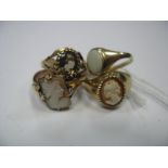 Five 9ct Gold Dress Rings. (5)