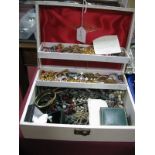 A Mixed Lot of Assorted Costume Jewellery, including beads, pendant watch, bangle watch,