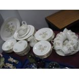 A Quantity of Royal Doulton 'Yorkshire Rose' Tea and Dinnerwares, (approximately fifty five