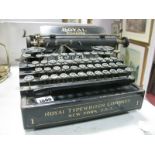 An Early XX Century American 'Royal Standard' Typewriter, with decal 'Royal Typewriter Company New