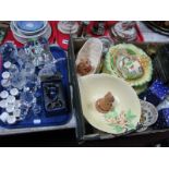 Lead Crystal Model Rhino, Owl, Whale, Pegasus, Footballs, Egg on Stand, etc; miniature china cups