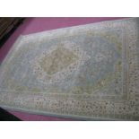 Imperial Polypropylene Turkish Rug, 290 x 200cm, with floral decoration on beige ground.