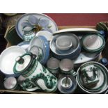 Tintagel Cornwall Pottery Coffee Service, Denby ware, Chatsworth plates etc:- One Box