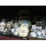 A Quantity of Plates, ceramics, glassware etc:- Three Boxes