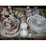 Aynsley Posy, Bell China tea ware, Nao figurine, plates etc:- One Tray