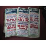 Seven Late 1930's/Early 1940's Adelphi Cinema (Sheffield) Advertising Posters 76 x 33cm each (