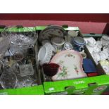 Paragon 'Belinda' Tea Service, further tea wares, cabinet plates, glassware, cake stand, etc:- Three