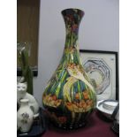 A Moorcroft Pottery Prestige Vase, painted in the 'Lady of the Lake' pattern designed by Kerry