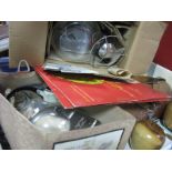 Cona Coffee Pot (Boxed), olive wood apples, various marbles, 'Voice Message' (boxed) etc:- One Box