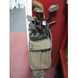 Hickory Shafted Gold Clubs 'Cas Arundel, Delamere' special, Willimson Parkside golf club, Dorset the