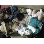 Dolls - The House Valentina, English Rose, The Derbyshire Dollmaker plus others. (11)