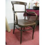 J & J Kohn Early XX Century Bentwood Elbow Chair.