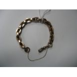 A Chunky Link Bracelet, of uniform design, to swivel style clasp.