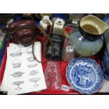 A Voigtlander Camera, 'Tudor' jug vase, plated catalogue, etc:- One Tray