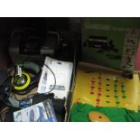 Grandstand TVG 3600 by Adman; Subbuteo Rugby (part set), cassette player, Picture Mate, etc:- One