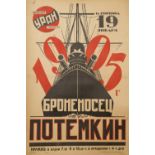 A 1925 SOVIET FILM POSTER FOR BRONENOSETS POTEMKIN