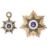 A GRAND CROSS SET OF THE IRAQI ORDER OF THE TWO RIVERS