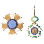 A PAIR OF ORDERS OF THE BRAZILIAN NATIONAL ORDER OF THE SOUTHERN CROSS