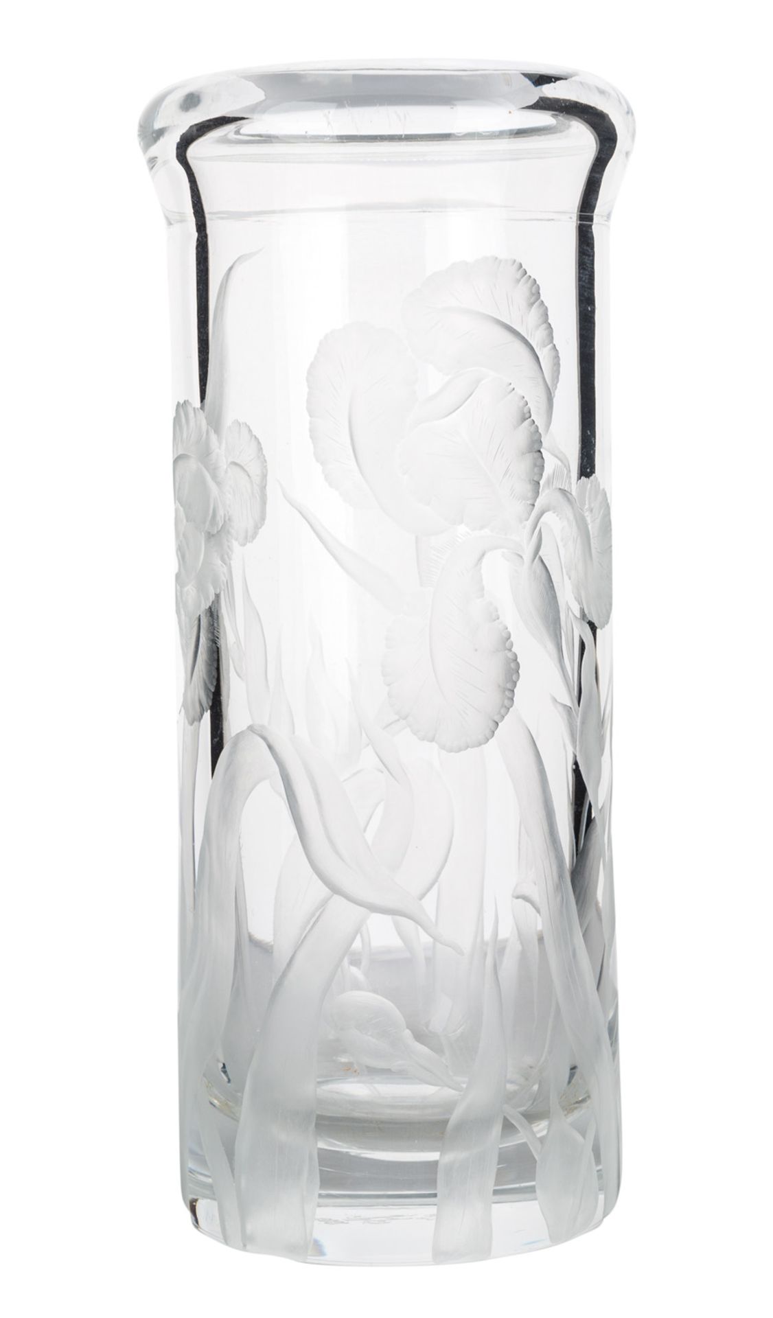 A RUSSIAN GLASS VASE, IMPERIAL GLASS MANUFACTORY, 1909