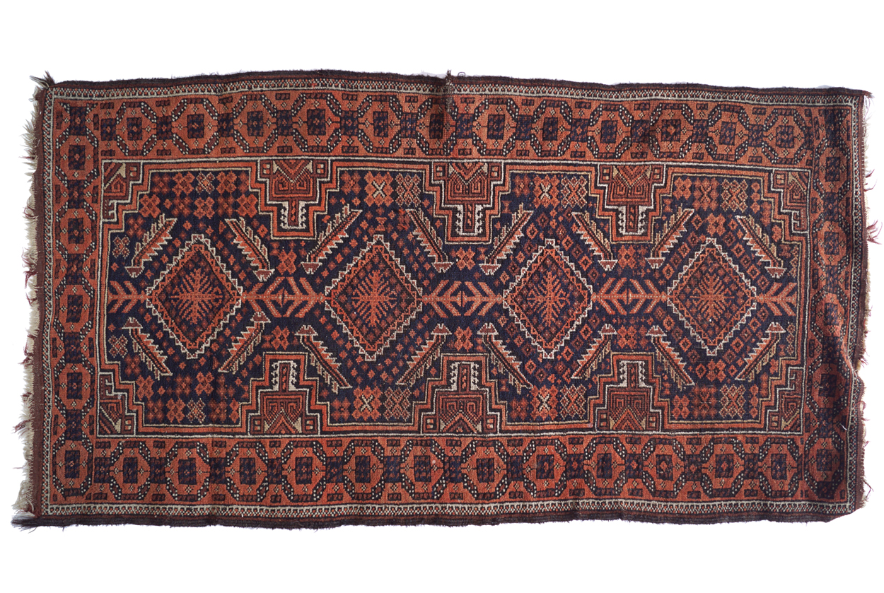 AFGHAN RUG 140 x 75 cm.