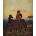 ATTRIBUTED TO ERSKINE NICOL, RSA, ARA (SCOTTISH, 1825-1904)Man on horseback with another horse in