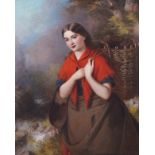 SAMUEL BARRY GODBOLD (ENGLISH, FL. 1842-75)The Colleen BawnOil on canvasSigned in red 'S.B.Godbold',