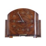 ART DECO FRENCH MANTEL CLOCK with twin train movement, in working order32 cm. high; 40 cm. wide; 9.5