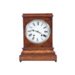 MID NINETEENTH-CENTURY FRENCH BRACKET CLOCKWalnut cased glazed in back and side panels with twin