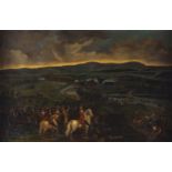 DUTCH SCHOOL, EIGHTEENTH-CENTURYBattle of the Boyne, 1 July 1690Oil on panelEnclosed in an