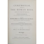 (i) CEREMONIAL ACCORDING TO THE ROMAN RITE, London, 1895