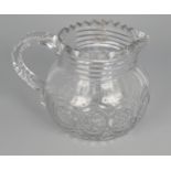 IRISH GEORGIAN CUT GLASS JUG, circa 1820