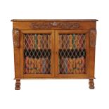 CORK REGENCY PERIOD ROSEWOOD SIDE CABINET, circa 1820