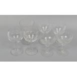 SEVEN STEMMED WINE GLASSES