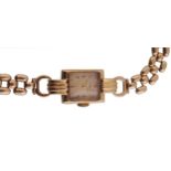 18 CT. GOLD LADIES WATCH AND 9 CT. GOLD STRAP