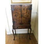 QUEEN ANNE PERIOD WALNUT CABINET circa 1700