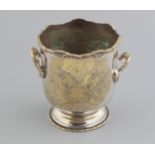 VICTORIAN SILVER PLATED WINE COOLER