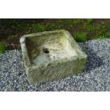 OLD CARVED STONE TROUGH