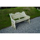 NINETEENTH-CENTURY CAST IRON GARDEN BENCH