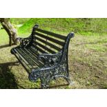 CAST IRON GARDEN BENCH