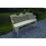 LARGE CAST IRON GARDEN BENCH