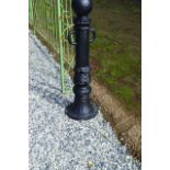 PAIR OF CAST IRON BOLLARDS